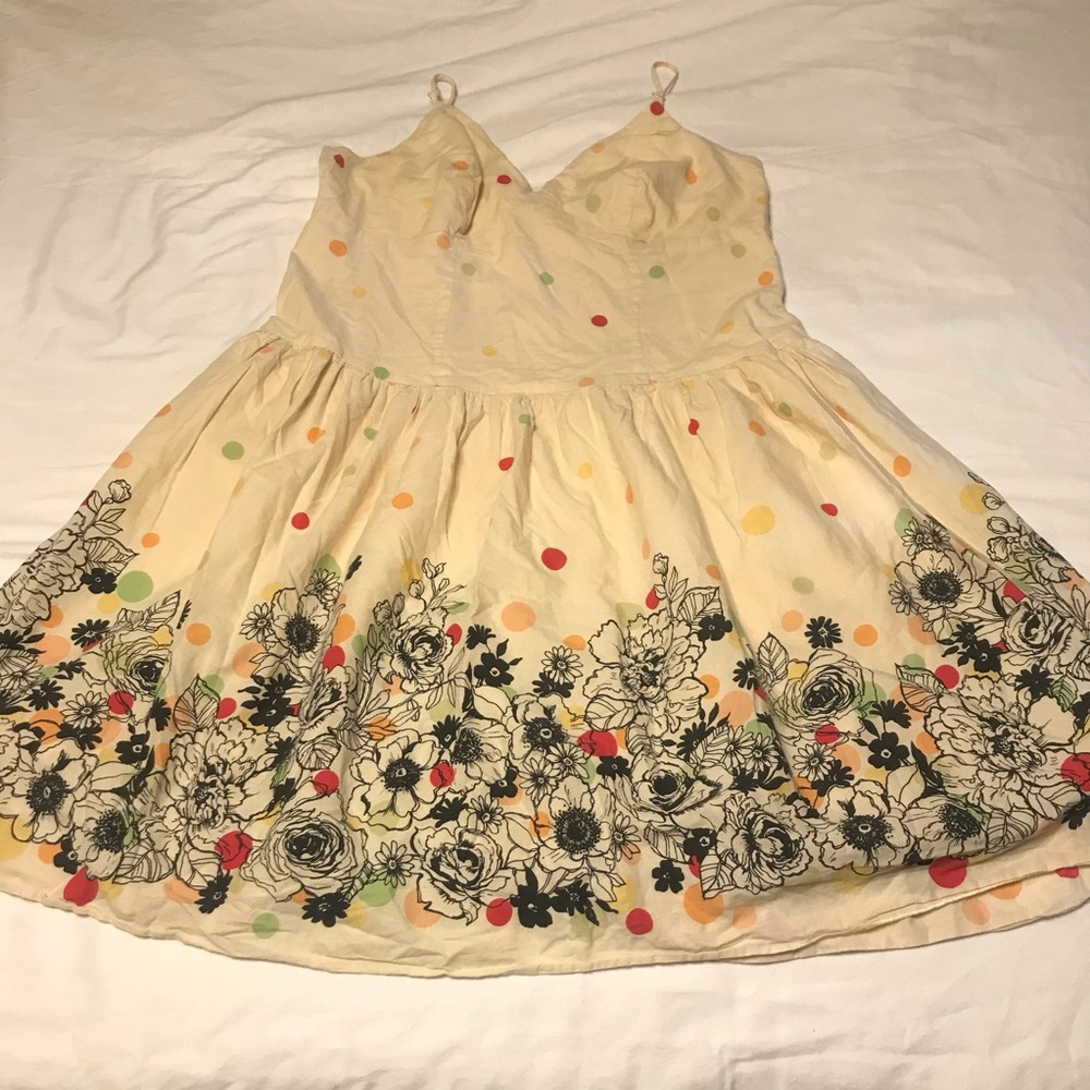 Adorable Polka Dots and Flowers Dress